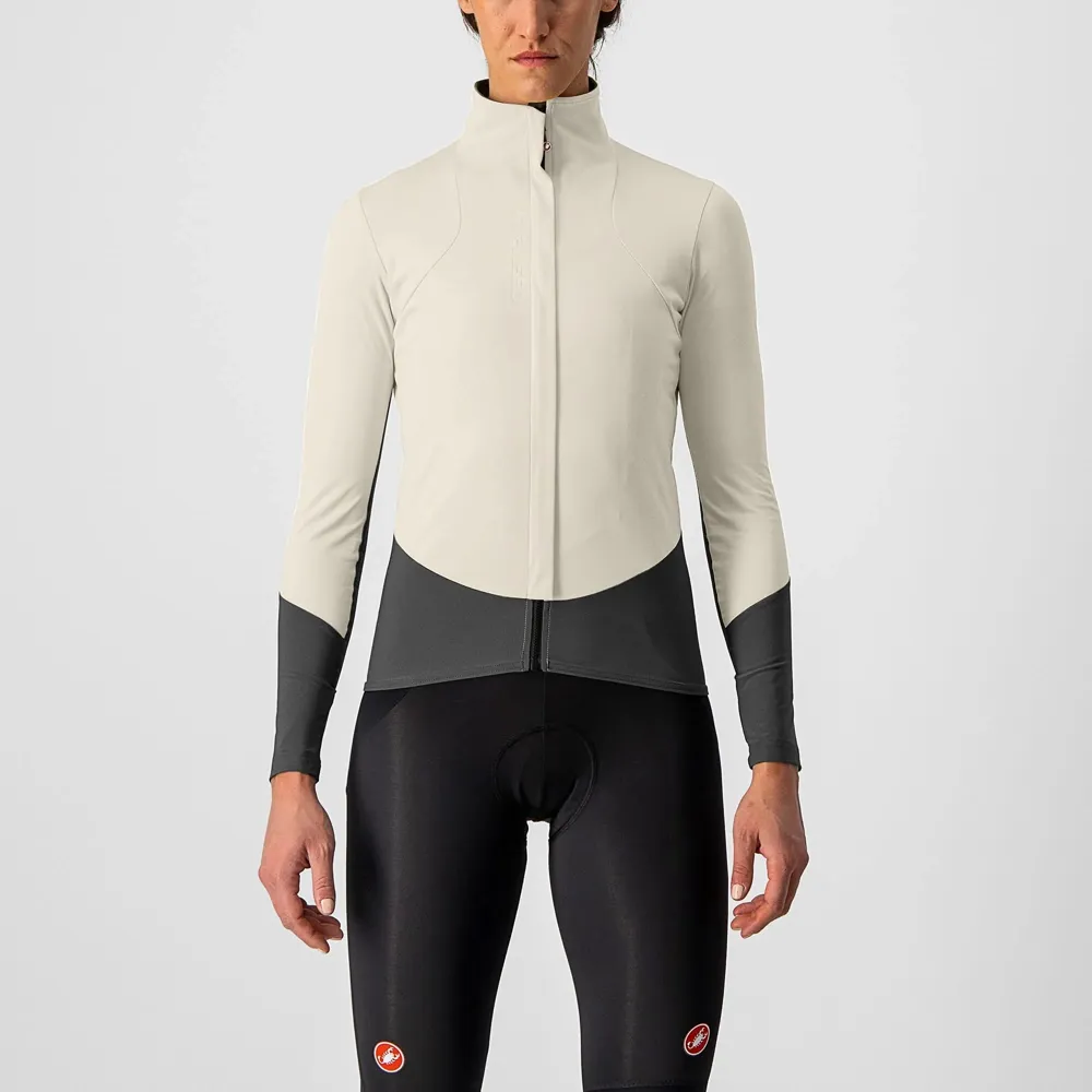 uPRISE Bikes Castelli Beta RoS Women's Jacket - Chalk/Dark Grey | Price match, 365 day return s, 18-Month Warranty, Finance Available & Free UK Delivery