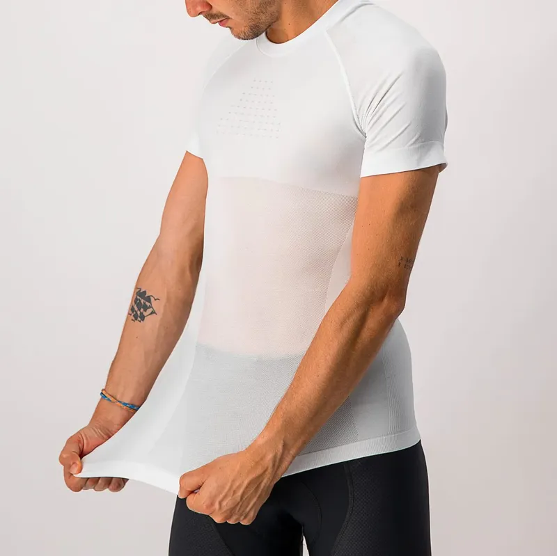 Castelli Core Seamless Men's Short Sleeve Base Layer - White -3