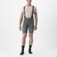 Castelli Premio Black Men's Bib Shorts - Gunal Grey/Clay