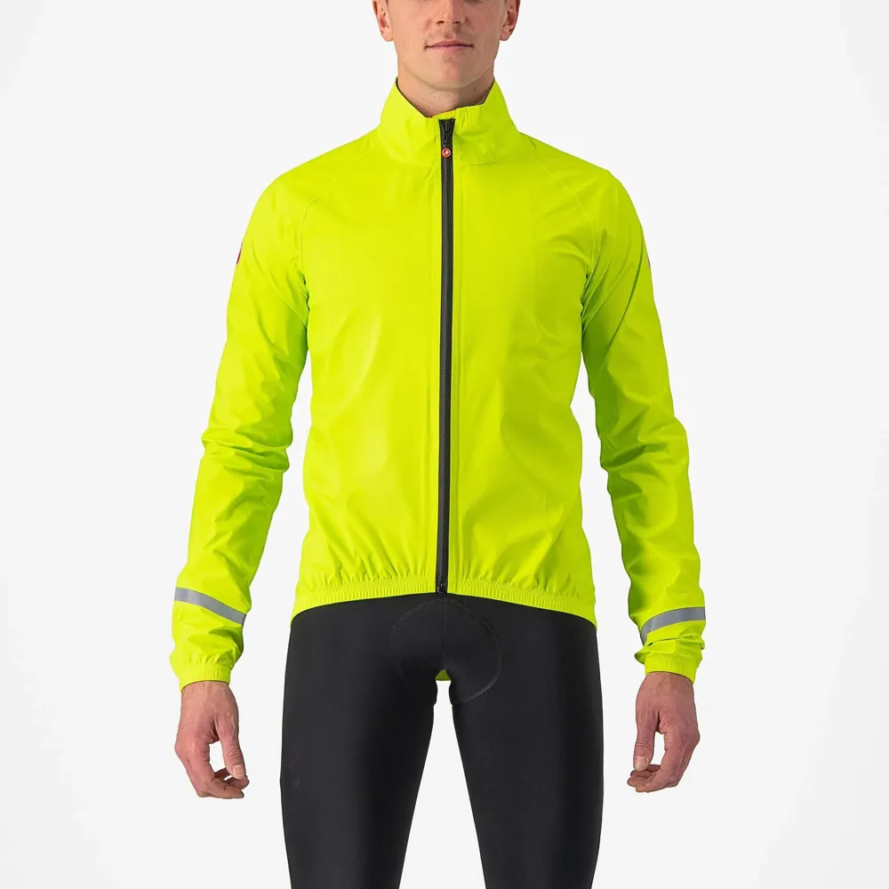 uPRISE Bikes Castelli Emergency 2 Men's Rain Jacket - Electric Lime | Price match, 365 day return s, 18-Month Warranty, Finance Available & Free UK Delivery