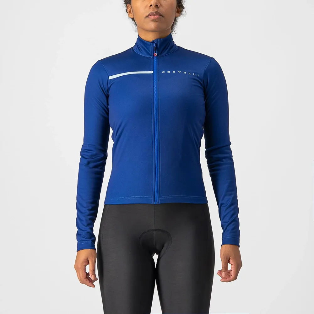 uPRISE Bikes Castelli Sinergia 2 Women's Long Sleeve Jersey - Sodalite Blue/Sterling Blue | Price match, 365 day return s, 18-Month Warranty, Finance Available & Free UK Delivery