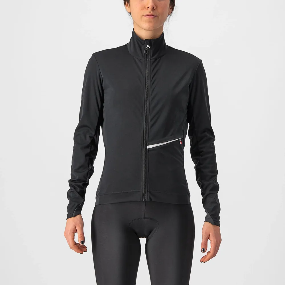 uPRISE Bikes Castelli Go Windproof Women's Jacket - Light Black/White | Price match, 365 day return s, 18-Month Warranty, Finance Available & Free UK Delivery