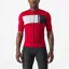 Castelli Prologo 7 Men's Short Sleeve Jersey - Red/Silver Grey/Black