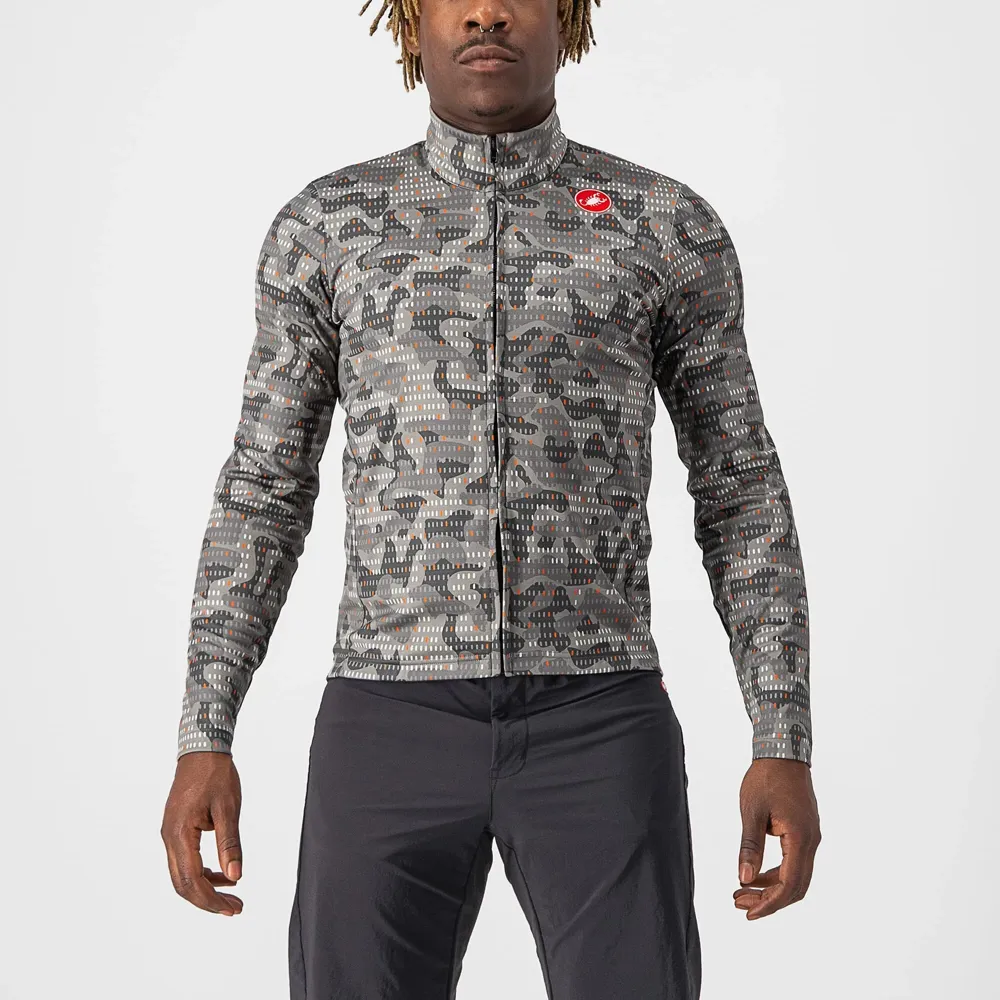 uPRISE Bikes Castelli Unlimited Thermal Men's Long Sleeve Jersey - Nickel Grey | Price match, 365 day return s, 18-Month Warranty, Finance Available & Free UK Delivery