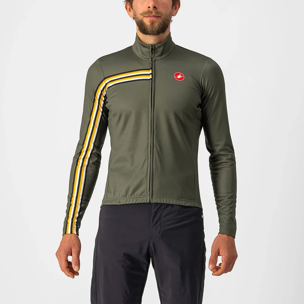 uPRISE Bikes Castelli Unlimited Thermal Men's Long Sleeve Jersey - Military Green | Price match, 365 day return s, 18-Month Warranty, Finance Available & Free UK Delivery