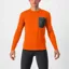 Castelli Unlimited Merino Long Sleeve Men's T-Shirt - Orange Rust