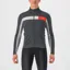 Castelli Mortirolo 6S Men's Jacket - Dark Grey/Silver Grey/Red Reflex