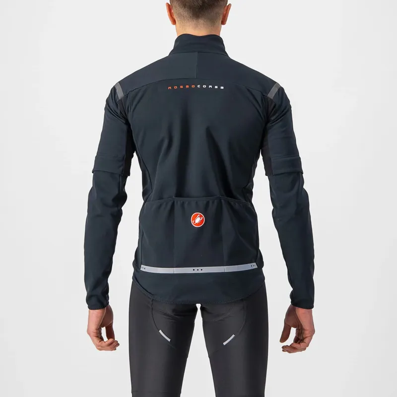 Castelli Perfetto RoS 2 Convertible Men's Jacket - Light Black/Black Reflex-1