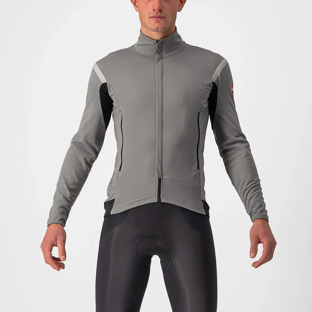 uPRISE Bikes Castelli Perfetto RoS 2 Waterproof Men's Jacket - Nickel Grey/Travertine Grey | Price match, 365 day return s, 18-Month Warranty, Finance Available & Free UK Delivery