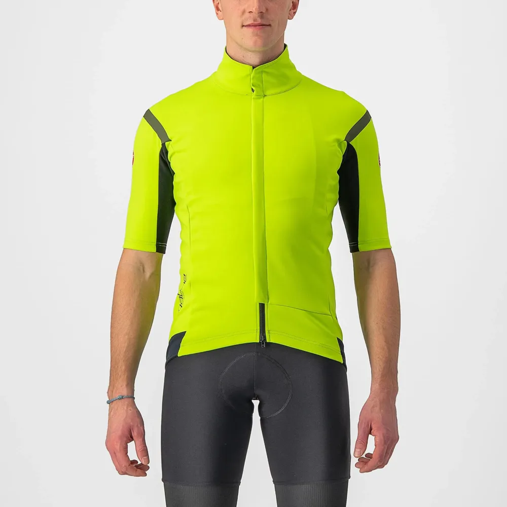 uPRISE Bikes Castelli Gabba RoS 2 Men's Short Sleeve Jersey - Electric Lime/Grey | Price match, 365 day return s, 18-Month Warranty, Finance Available & Free UK Delivery