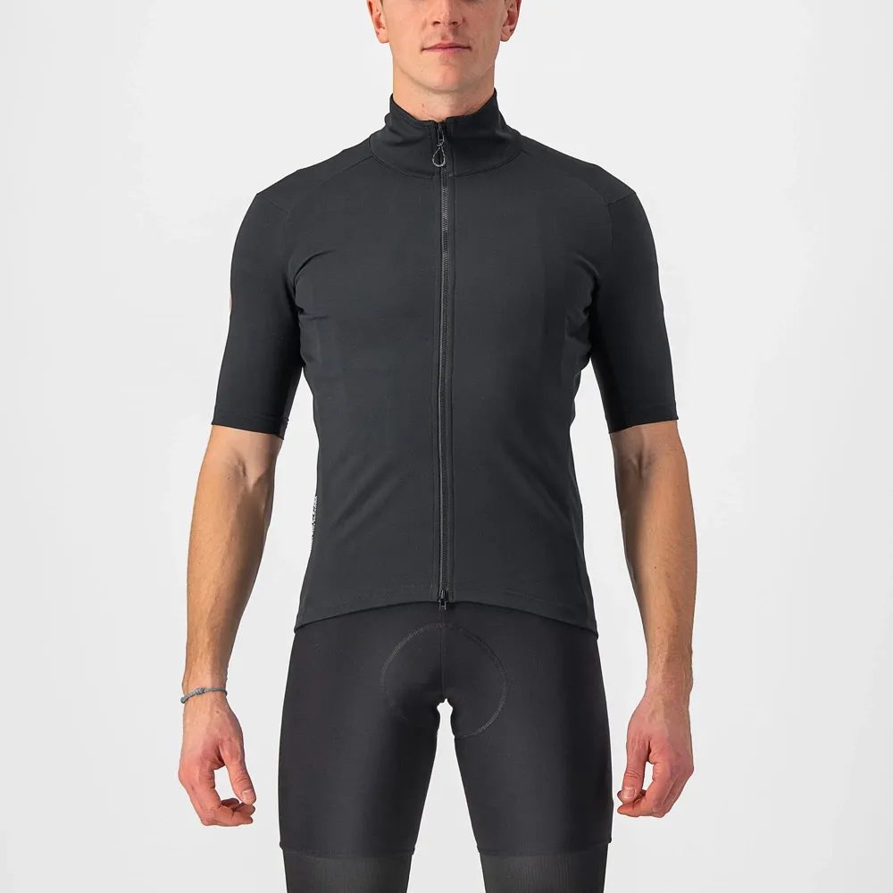 uPRISE Bikes Castelli Perfetto RoS 2 Wind Men's Short Sleeve Jersey - Light Black | Price match, 365 day return s, 18-Month Warranty, Finance Available & Free UK Delivery