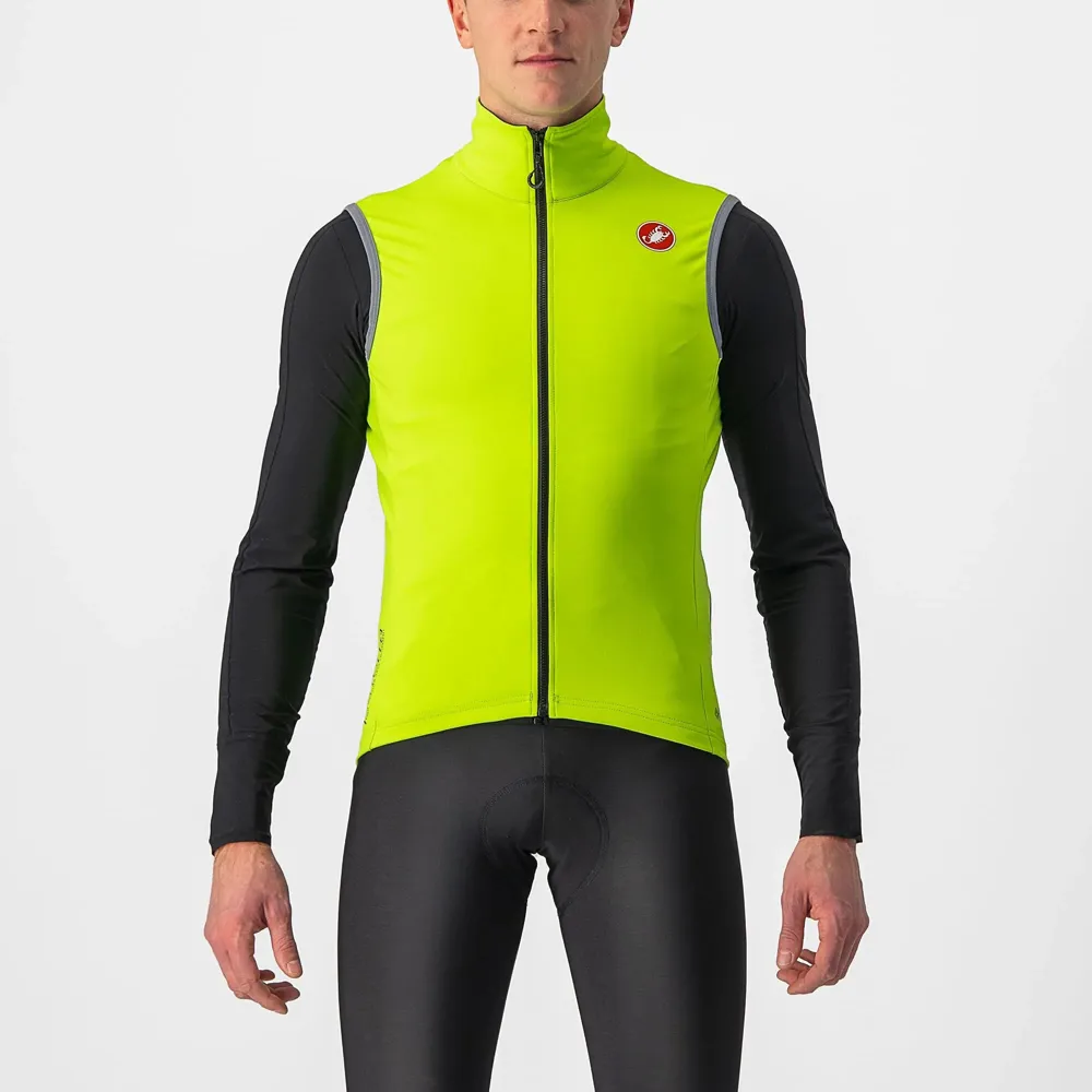 uPRISE Bikes Castelli Perfetto RoS 2 Men's Vest - Electric Lime | Price match, 365 day return s, 18-Month Warranty, Finance Available & Free UK Delivery