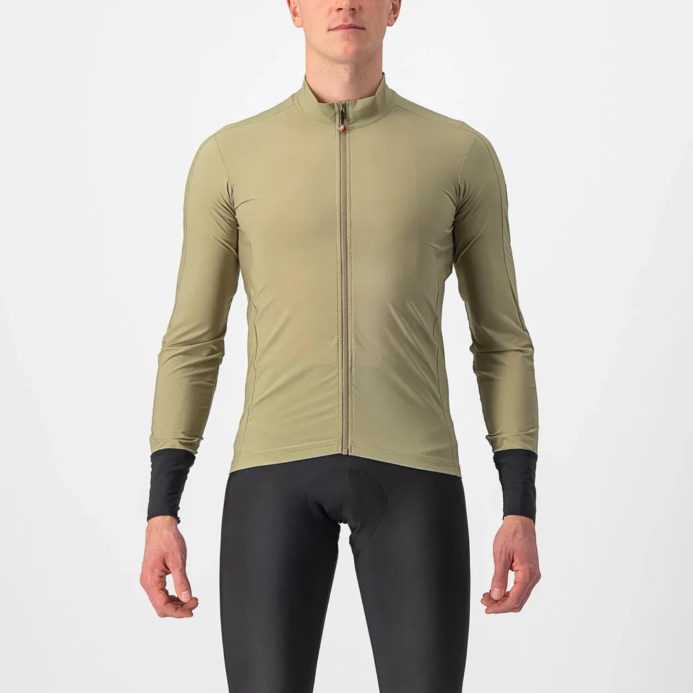 uPRISE Bikes Castelli Flight Air Long Sleeve Men's Jersey - Green Tea | Price match, 365 day return s, 18-Month Warranty, Finance Available & Free UK Delivery
