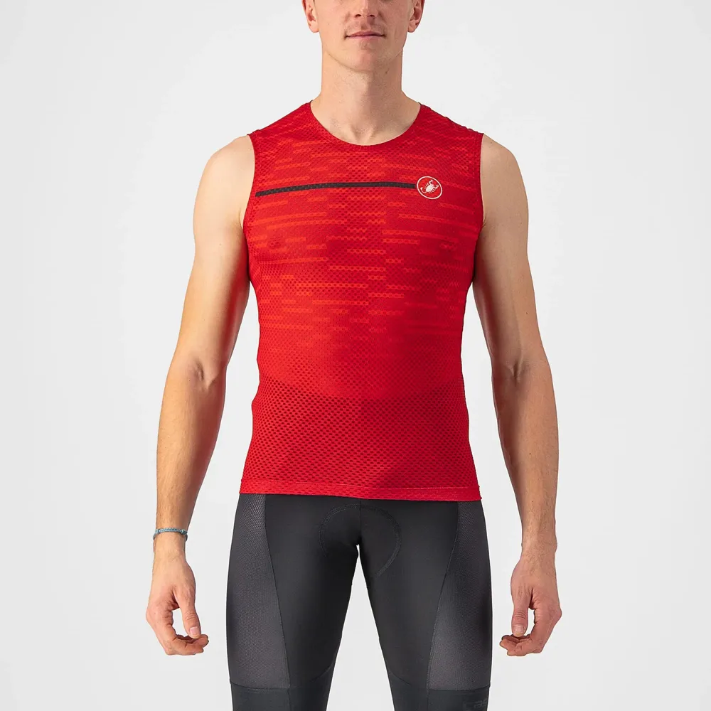 uPRISE Bikes Castelli Insider Men's Sleeveless Jersey - Dark Red | Price match, 365 day return s, 18-Month Warranty, Finance Available & Free UK Delivery