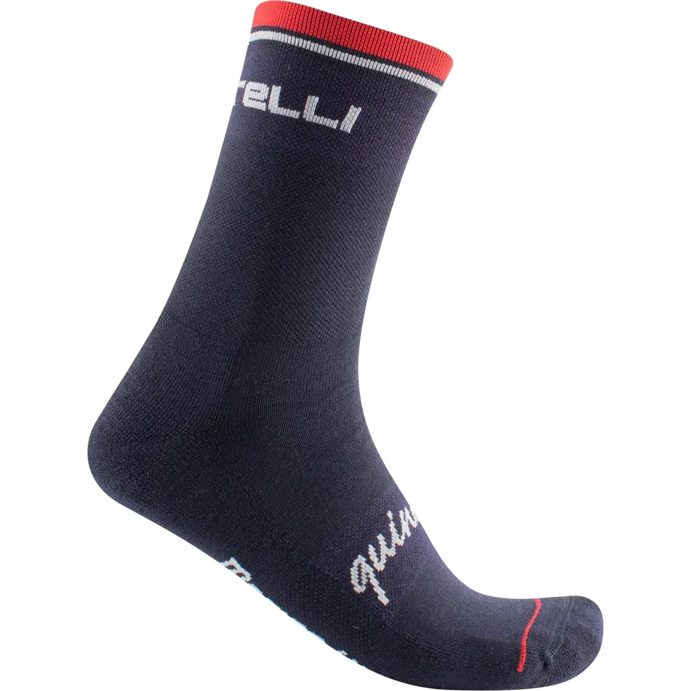 uPRISE Bikes Castelli Quindici Soft Merino 15 Men's Socks - Dark Blue | Price match, 365 day return s, 18-Month Warranty, Finance Available & Free UK Delivery