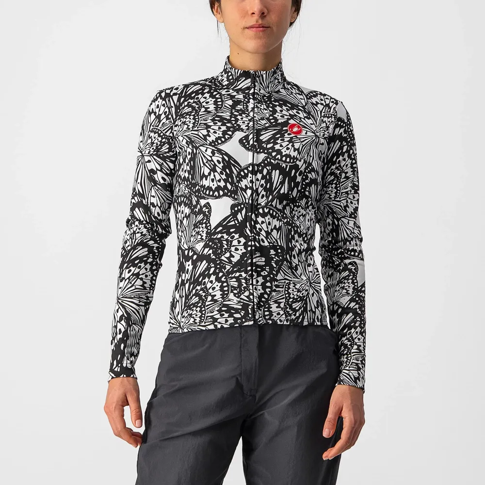 uPRISE Bikes Castelli Unlimited Thermal Women's Long Sleeve Jersey - Black/White | Price match, 365 day return s, 18-Month Warranty, Finance Available & Free UK Delivery