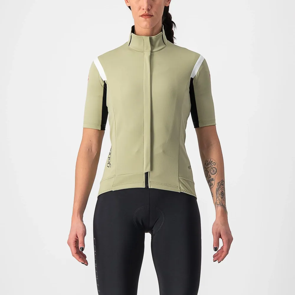 uPRISE Bikes Castelli Gabba RoS 2 Women's Short Sleeve Jersey - Green Tea/Chalk | Price match, 365 day return s, 18-Month Warranty, Finance Available & Free UK Delivery