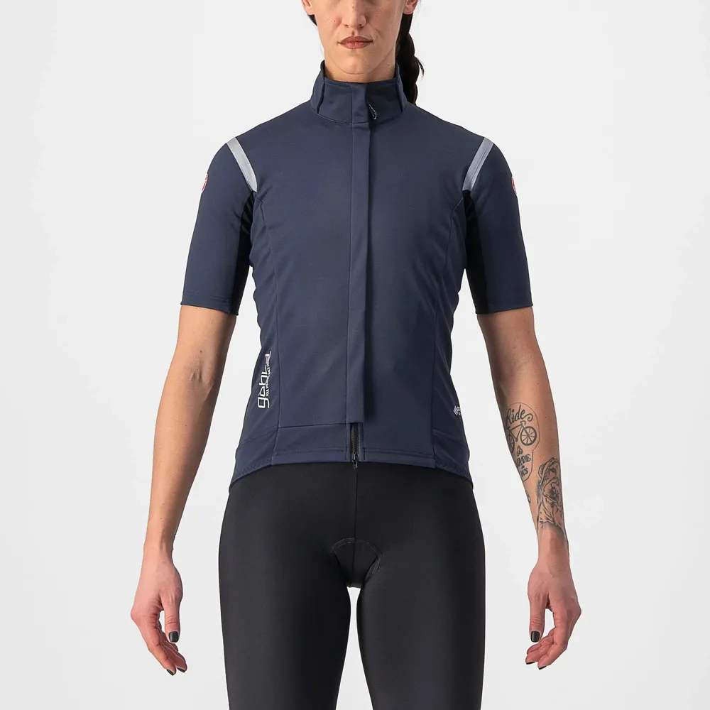 uPRISE Bikes Castelli Gabba RoS 2 Women's Short Sleeve Jersey - Savile Blue/Silver Reflex | Price match, 365 day return s, 18-Month Warranty, Finance Available & Free UK Delivery