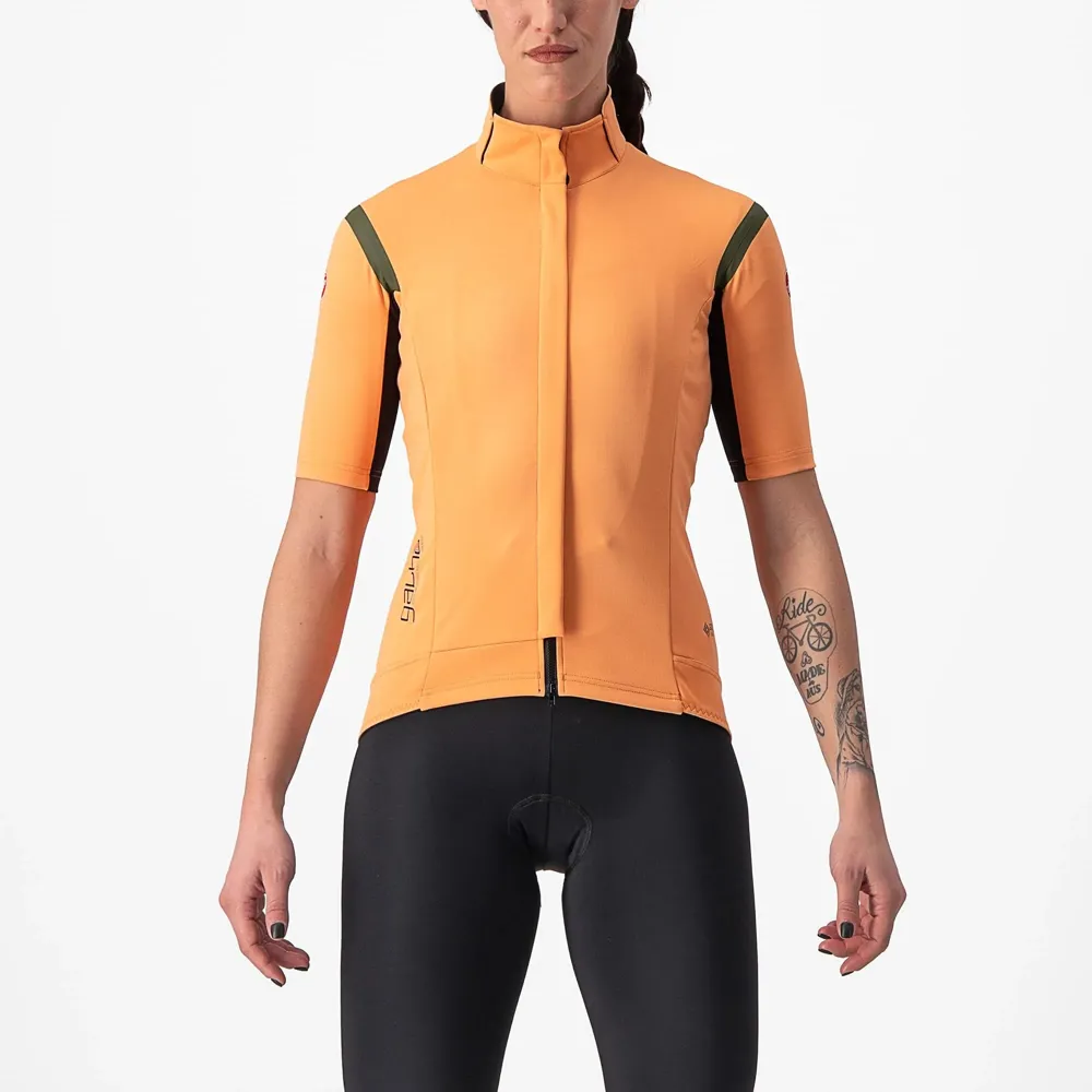 uPRISE Bikes Castelli Gabba RoS 2 Women's Short Sleeve Jersey - Melon/Military Green | Price match, 365 day return s, 18-Month Warranty, Finance Available & Free UK Delivery