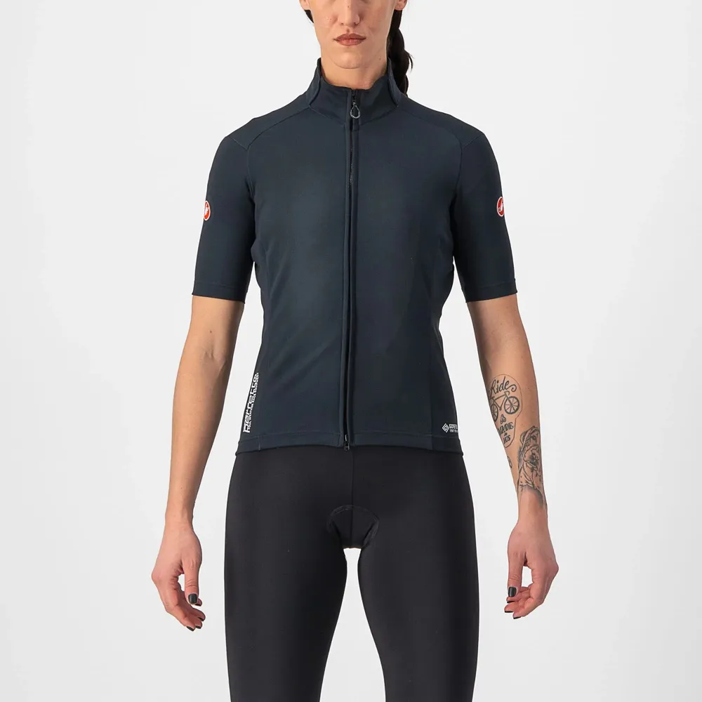 uPRISE Bikes Castelli Perfetto RoS 2 Wind Women's Short Sleeve Jersey - Light Black | Price match, 365 day return s, 18-Month Warranty, Finance Available & Free UK Delivery