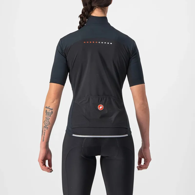Castelli Perfetto RoS 2 Wind Women's Short Sleeve Jersey - Light Black-1