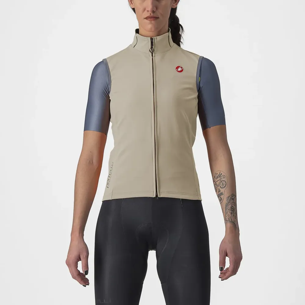 uPRISE Bikes Castelli Perfetto RoS 2 Women's Vest - Clay | Price match, 365 day return s, 18-Month Warranty, Finance Available & Free UK Delivery