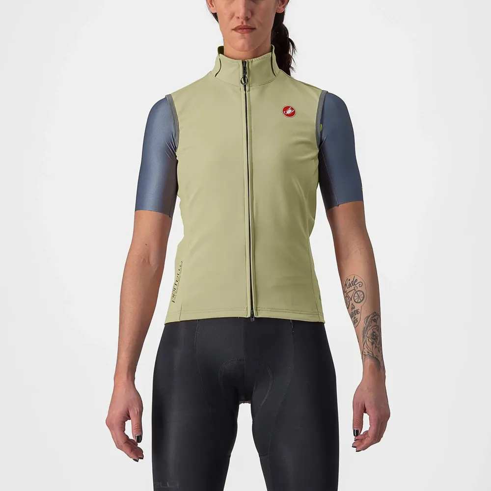 uPRISE Bikes Castelli Perfetto RoS 2 Women's Vest - Green Tea | Price match, 365 day return s, 18-Month Warranty, Finance Available & Free UK Delivery