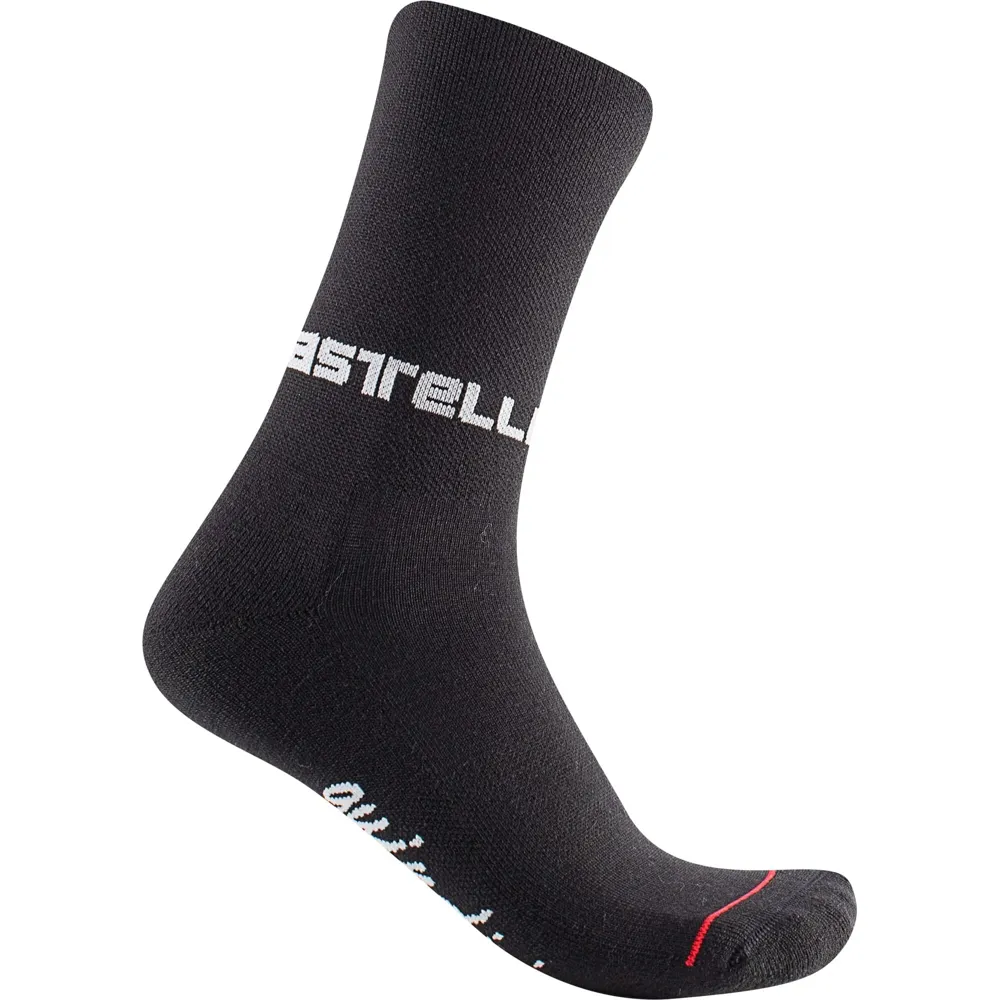 uPRISE Bikes Castelli Quindici Soft Merino 15 Women's Socks - Black | Price match, 365 day return s, 18-Month Warranty, Finance Available & Free UK Delivery