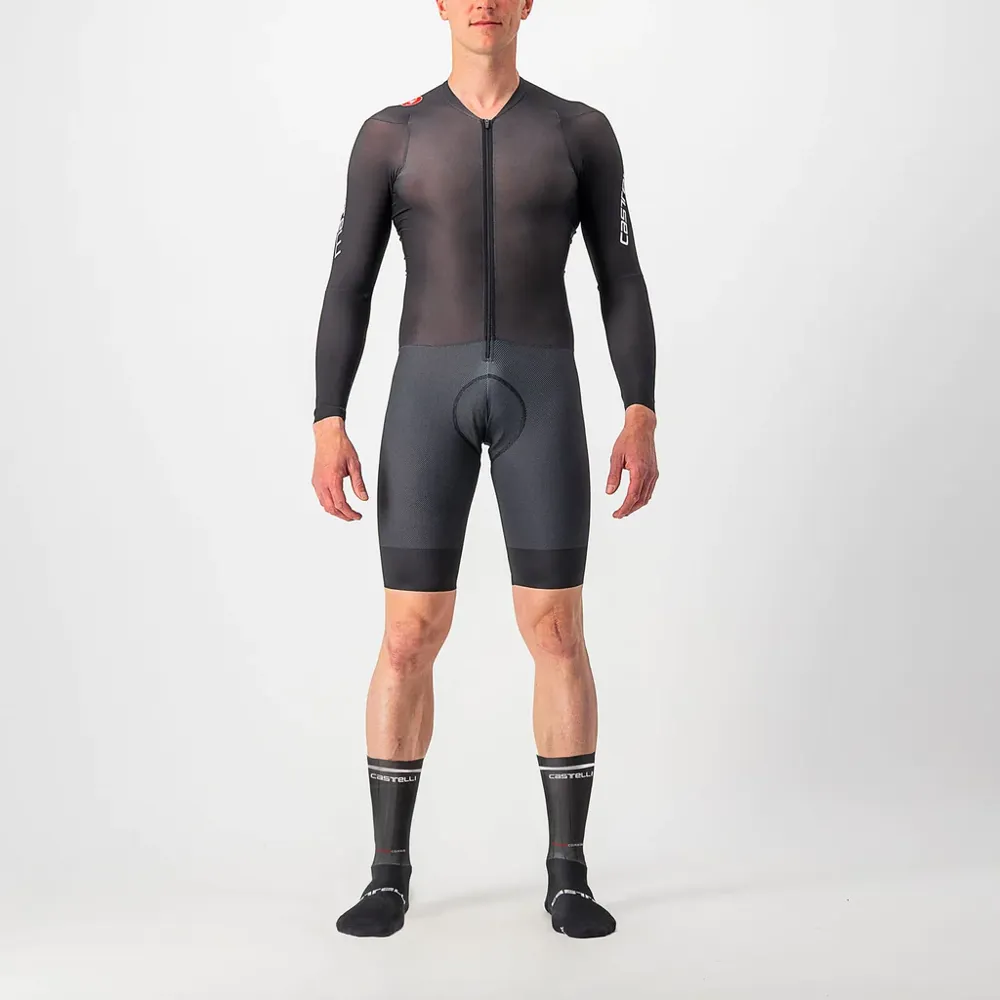 uPRISE Bikes Castelli Body Paint 4.X Men's Speed Suit - Black | Price match, 365 day return s, 18-Month Warranty, Finance Available & Free UK Delivery