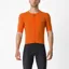Castelli Premio Black Men's Short Sleeve Jersey - Orange Rust