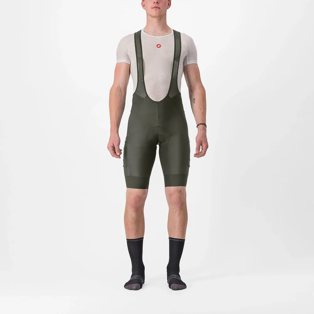 uPRISE Bikes Castelli Unlimited Cargo Men's Bib Shorts - Deep Green | Price match, 365 day return s, 18-Month Warranty, Finance Available & Free UK Delivery