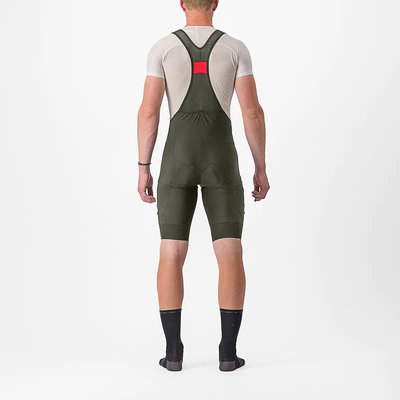 Castelli Unlimited Cargo Men's Bib Shorts - Deep Green-1