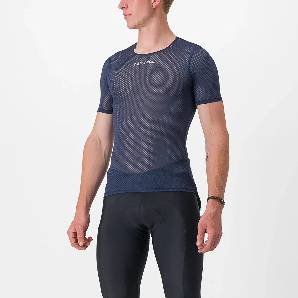 uPRISE Bikes Castelli Pro Mesh 2.0 Men's Short Sleeve Base Layer - Belgian Blue | Price match, 365 day return s, 18-Month Warranty, Finance Available & Free UK Delivery