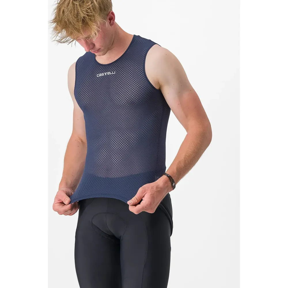 uPRISE Bikes Castelli Pro Mesh 2.0 Sleeveless Men's Base Layer - Belgian Blue | Price match, 365 day return s, 18-Month Warranty, Finance Available & Free UK Delivery