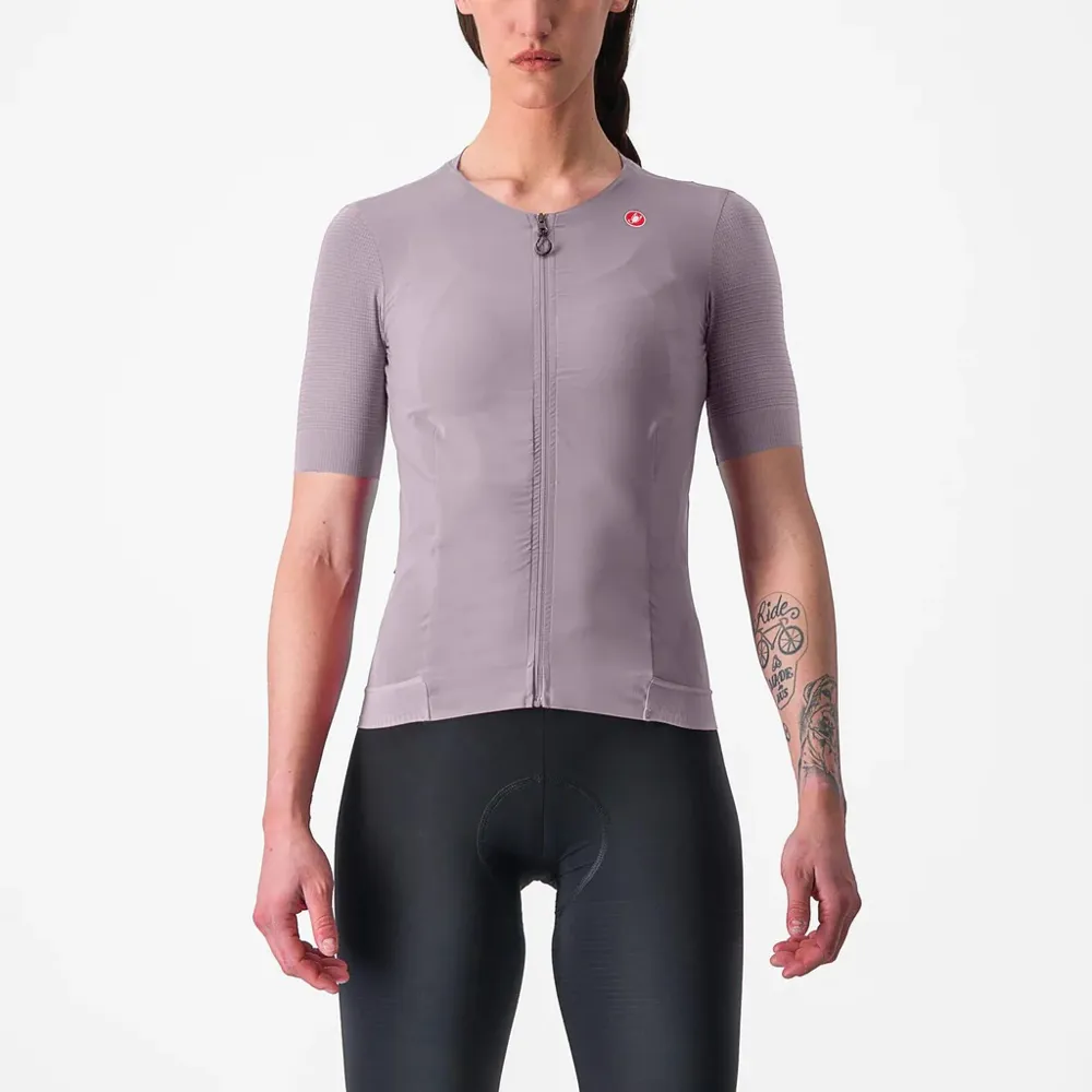 uPRISE Bikes Castelli Premio Women's Short Sleeve Jersey - Purple Mist | Price match, 365 day return s, 18-Month Warranty, Finance Available & Free UK Delivery