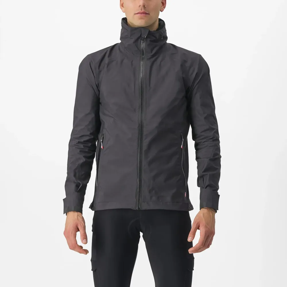 uPRISE Bikes Castelli Trail GT Men's Waterproof Jacket - Dark Grey | Price match, 365 day return s, 18-Month Warranty, Finance Available & Free UK Delivery