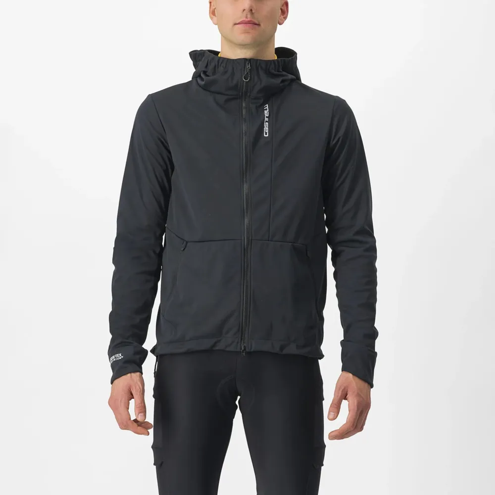 uPRISE Bikes Castelli Trail Hoodie Men's Windproof Jacket - Black | Price match, 365 day return s, 18-Month Warranty, Finance Available & Free UK Delivery