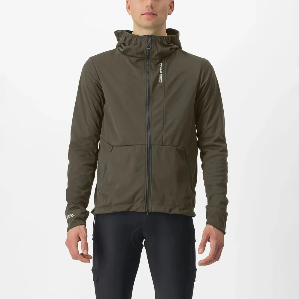 uPRISE Bikes Castelli Trail Hoodie Men's Windproof Jacket - Tarmac | Price match, 365 day return s, 18-Month Warranty, Finance Available & Free UK Delivery