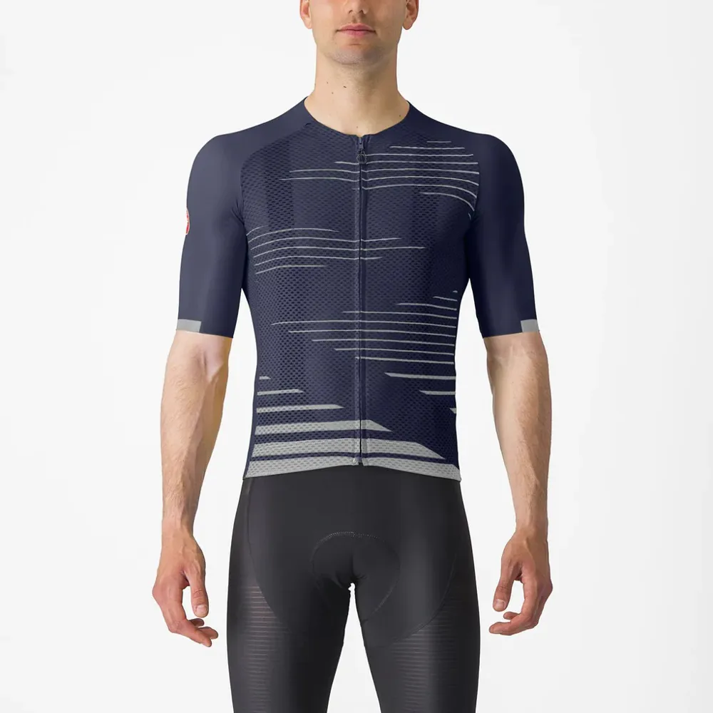 uPRISE Bikes Castelli Climber's 4.0 Men's Short Sleeve Jersey - Belgian Blue/Silver Grey | Price match, 365 day return s, 18-Month Warranty, Finance Available & Free UK Delivery