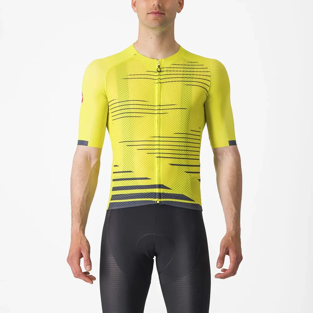 uPRISE Bikes Castelli Climber's 4.0 Men's Short Sleeve Jersey - Sulphur - Large | Price match, 365 day return s, 18-Month Warranty, Finance Available & Free UK Delivery