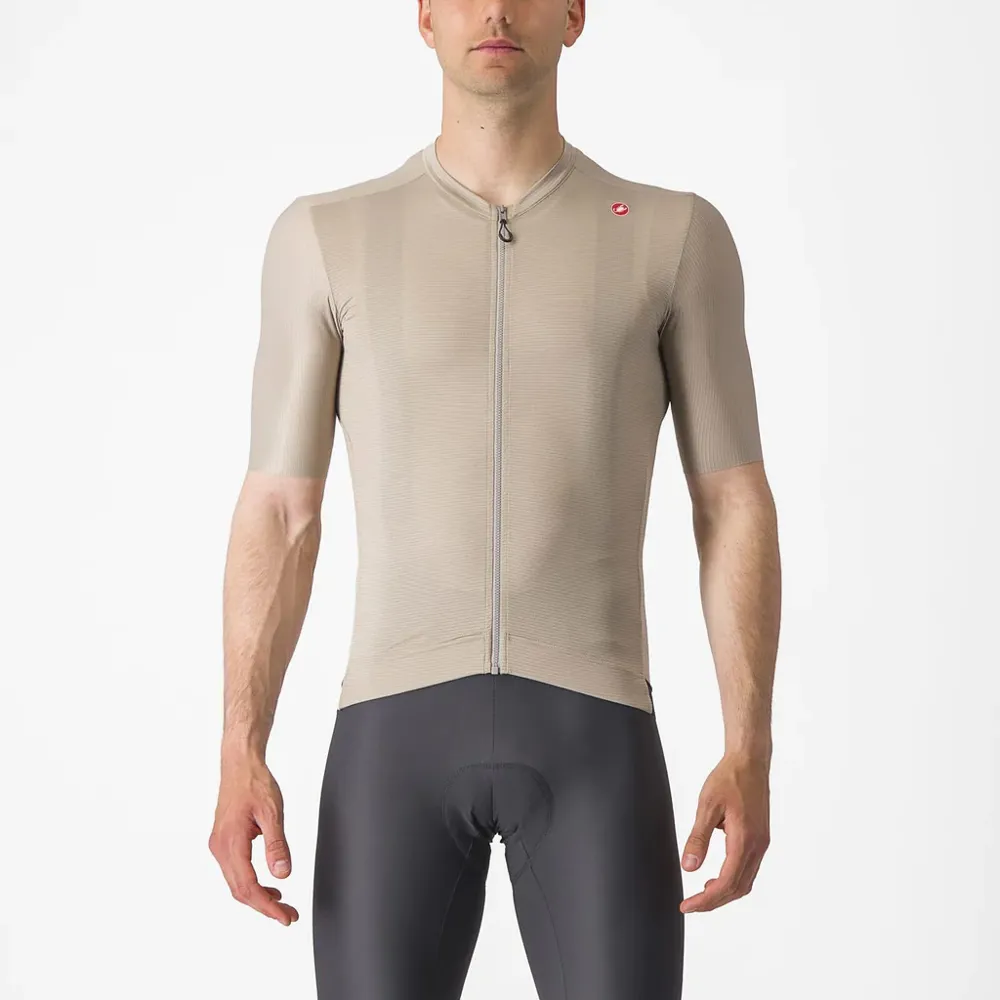 uPRISE Bikes Castelli Espresso Men's Short Sleeve Jersey - Clay/Black | Price match, 365 day return s, 18-Month Warranty, Finance Available & Free UK Delivery