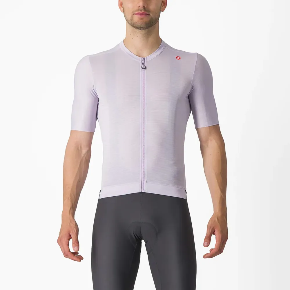 uPRISE Bikes Castelli Espresso Men's Short Sleeve Jersey - Purple Mist/Dark Grey | Price match, 365 day return s, 18-Month Warranty, Finance Available & Free UK Delivery