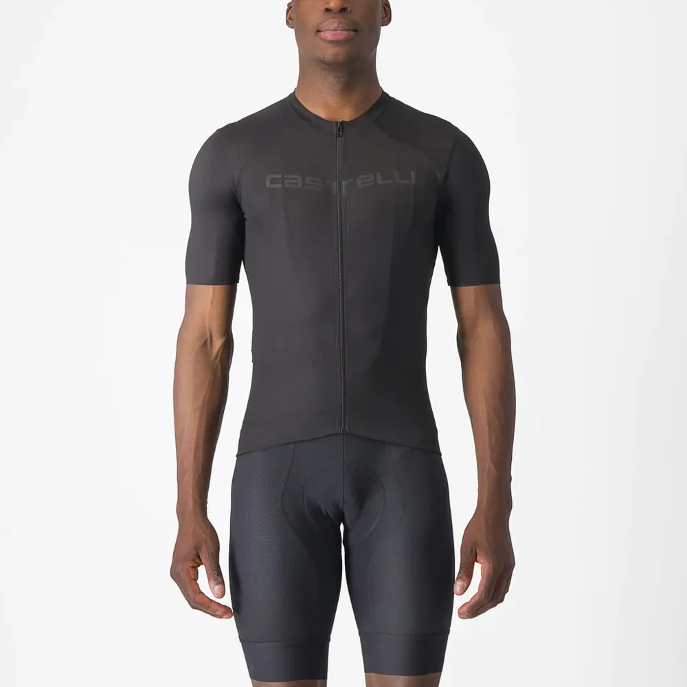 uPRISE Bikes Castelli Prologo Lite Men's Short Sleeve Jersey - Light Black | Price match, 365 day return s, 18-Month Warranty, Finance Available & Free UK Delivery