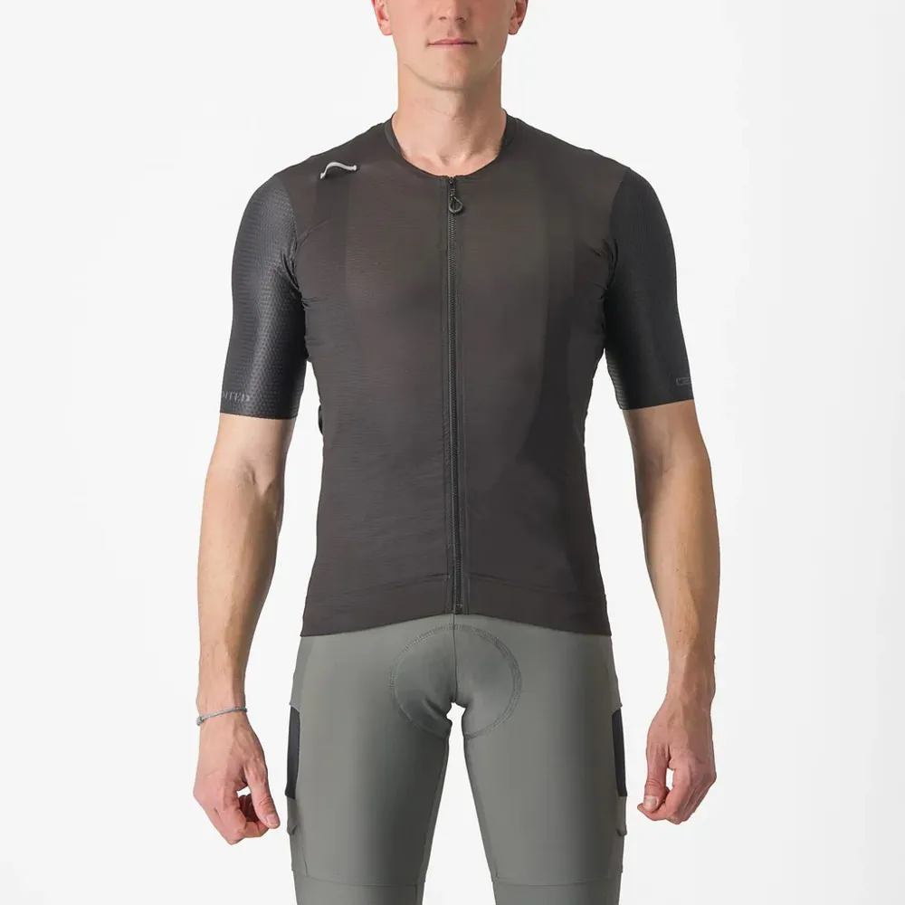 uPRISE Bikes Castelli Unlimited Pro Men's Short Sleeve Jersey - Light Black | Price match, 365 day return s, 18-Month Warranty, Finance Available & Free UK Delivery