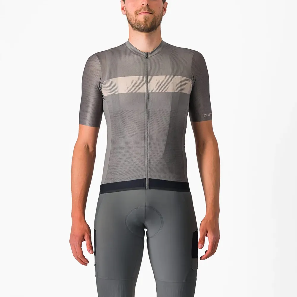 uPRISE Bikes Castelli Unlimited Endurance Men's Short Sleeve Jersey - Gunal Grey/Clay | Price match, 365 day return s, 18-Month Warranty, Finance Available & Free UK Delivery