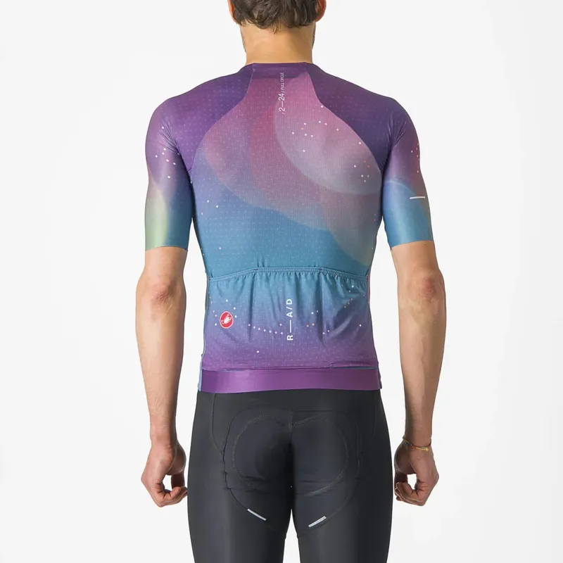 Castelli R-A/D Men's Short Sleeve Jersey - Multicolour Purple-1