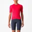 Castelli Espresso Women's Short Sleeve Jersey - Hibiscus/Dark Grey