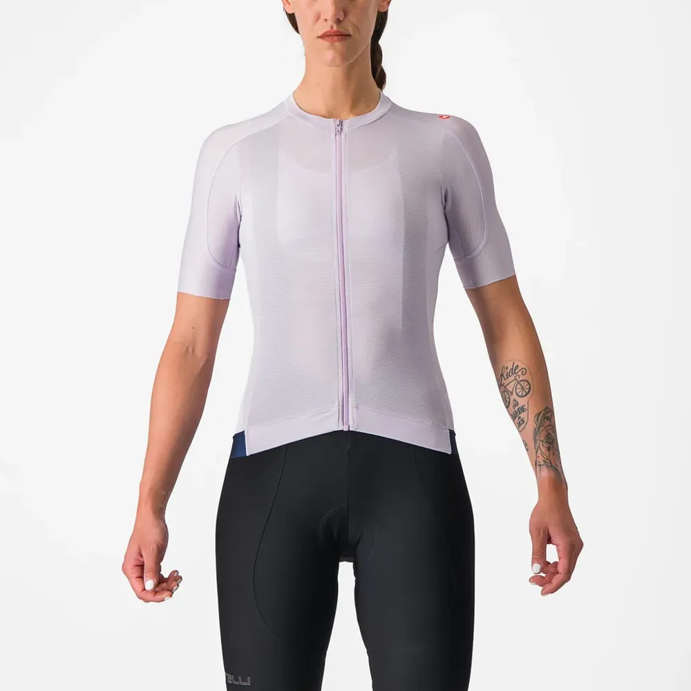 uPRISE Bikes Castelli Espresso Women's Short Sleeve Jersey - Purple Mist/Night Shade | Price match, 365 day return s, 18-Month Warranty, Finance Available & Free UK Delivery