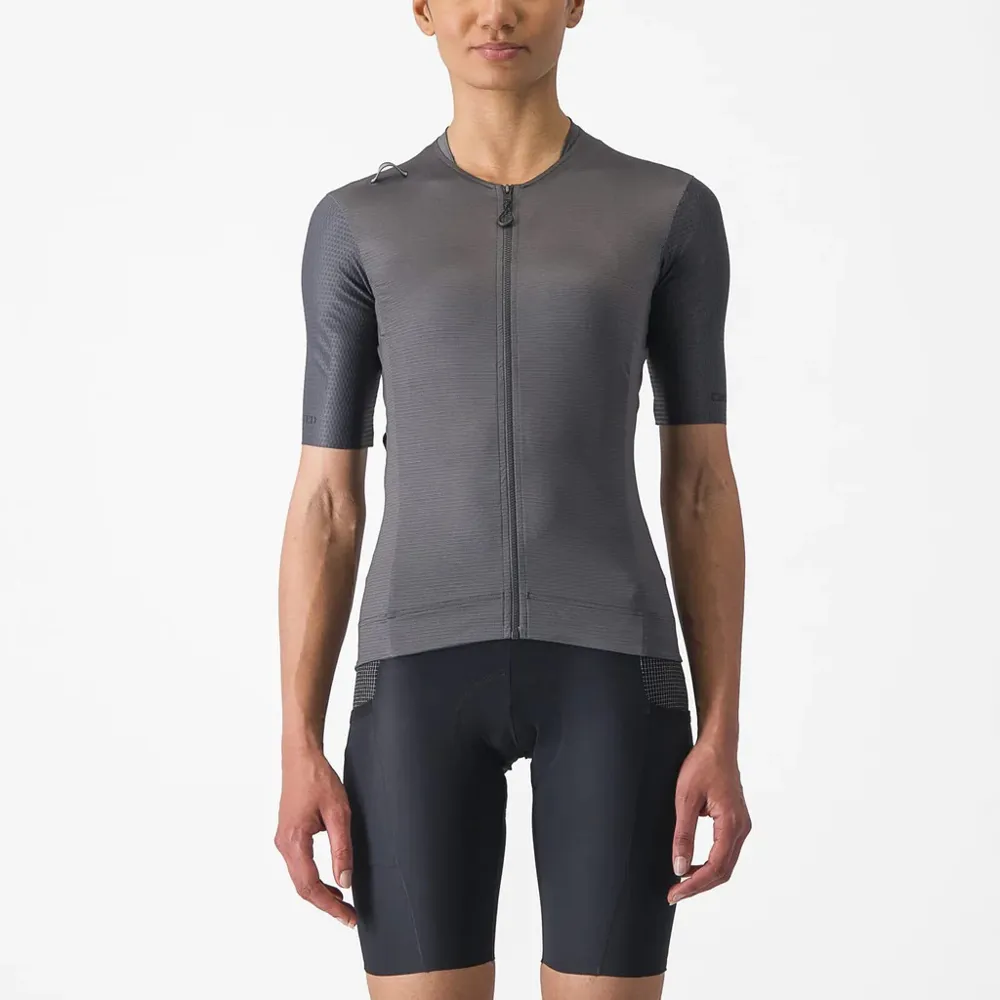 uPRISE Bikes Castelli Unlimited Pro Women's Short Sleeve Jersey - Dark Grey | Price match, 365 day return s, 18-Month Warranty, Finance Available & Free UK Delivery