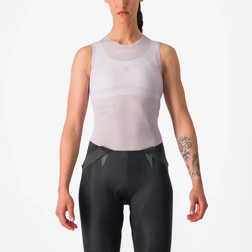 uPRISE Bikes Castelli Pro Mesh Women's Sleeveless Base Layer - Purple Mist | Price match, 365 day return s, 18-Month Warranty, Finance Available & Free UK Delivery